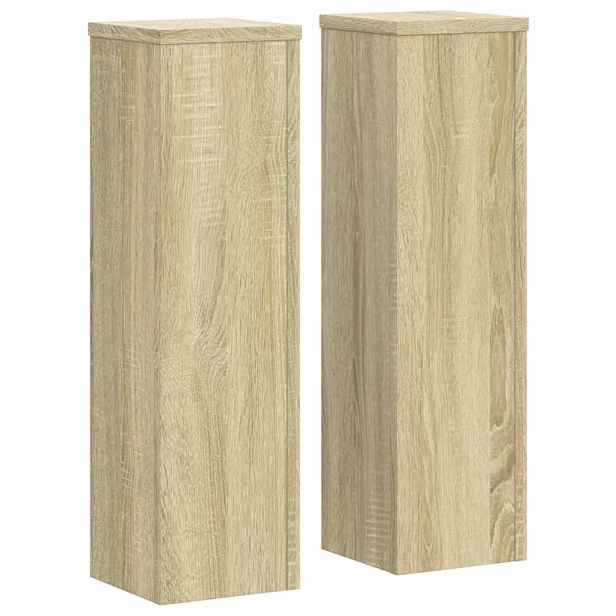 vidaXL Stojan na rostliny 2 ks Dub sonoma 17 x 17 x 60 cm