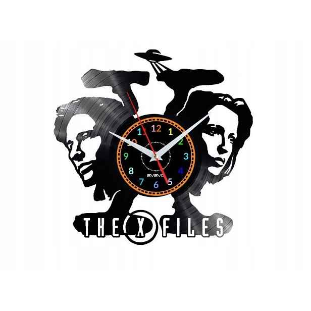 X-Files Dárek Originální dekorace do domu Hodiny z vinylové desky