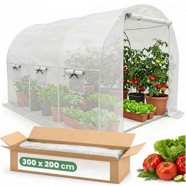 Zahradní foliovník 200x300x200 cm LUMPAN - bílý