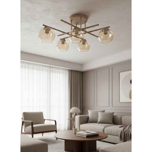 Lustr Stropní Svítidlo Nexus 5 5x E27 Moderní Euro-lampa