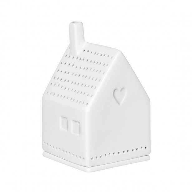 Räder Bílý porcelánový svícen DOMEČEK HEART