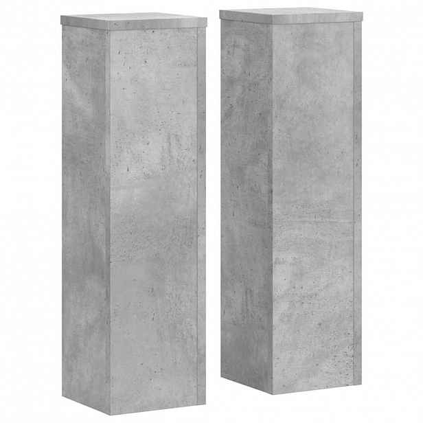vidaXL Stojan na rostliny 2 ks Betonově šedá 17 x 17 x 60 cm