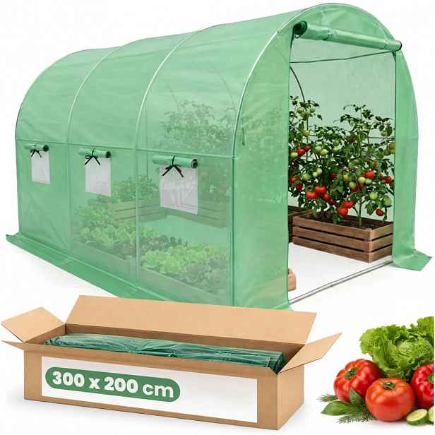 Zahradní foliovník 200x300x200 cm LUMPAN - zelený