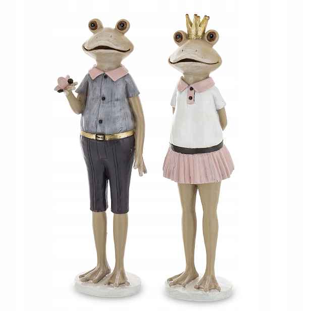 Komplet Figurka žába žabka sada figurek On Ona žába Dekorace 2 ks