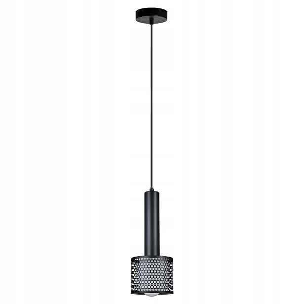 Light Prestige Amo závěsná lampa industriální černá ažurová E27