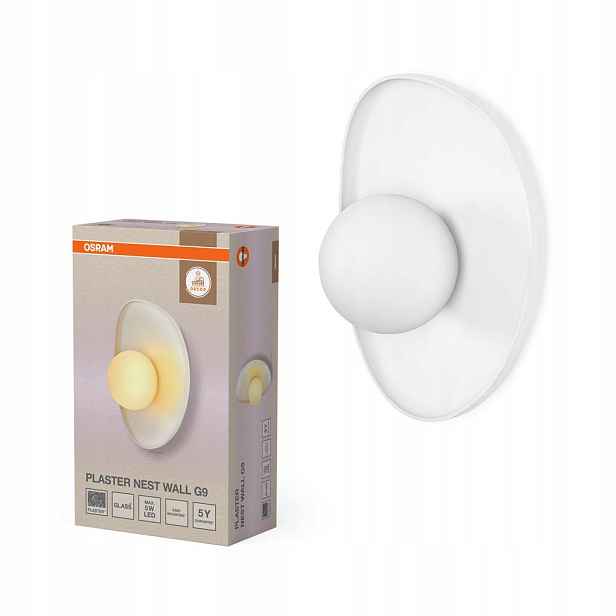 Nástěnná lampa Dekorativní svítidlo G9 Bílá Decor Osram