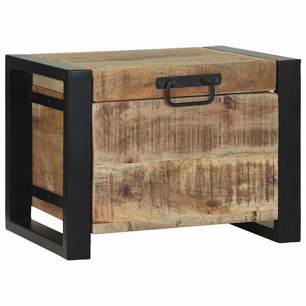 vidaXL Úložné truhly Hnědá 40 x 30 x 30 cm Masivní magnovníkové dřevo