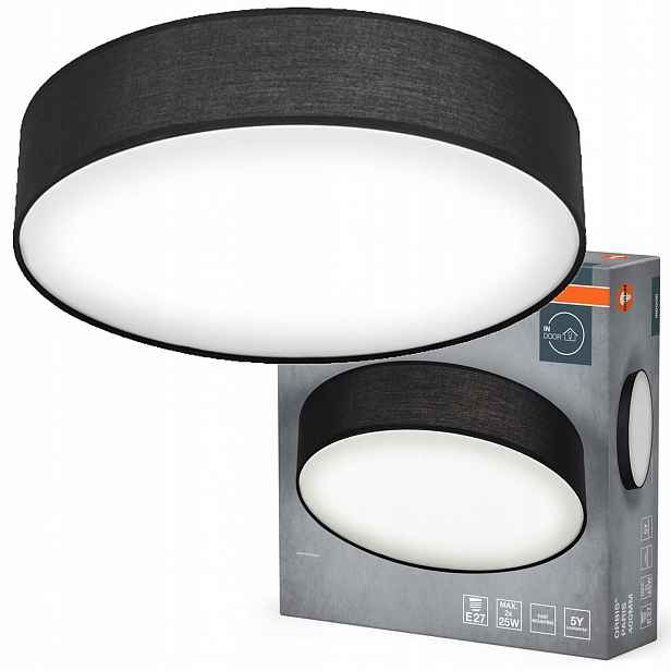 Stropní Svítidlo Led nástěnné svítidlo 2x E27 Černý Orbis Osram