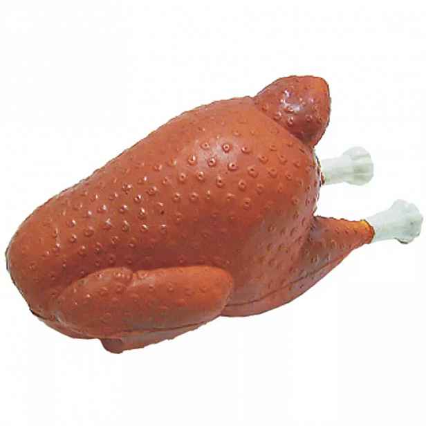 Hračka grilované kuře latex 13 cm
