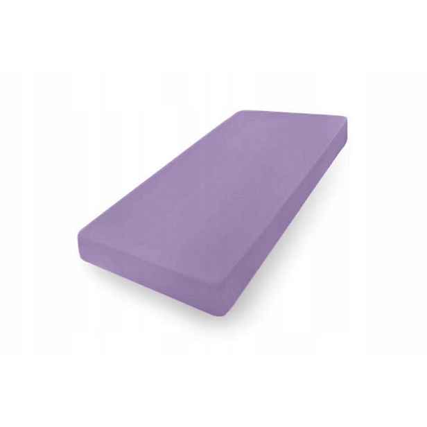 Prostěradlo Jersey s gumou 210/220x190/200 Premium fialové