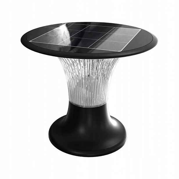 V-tac Solární zahradní sloupek 15W Led IP65 senzor pohybu Cct černý 26 cm
