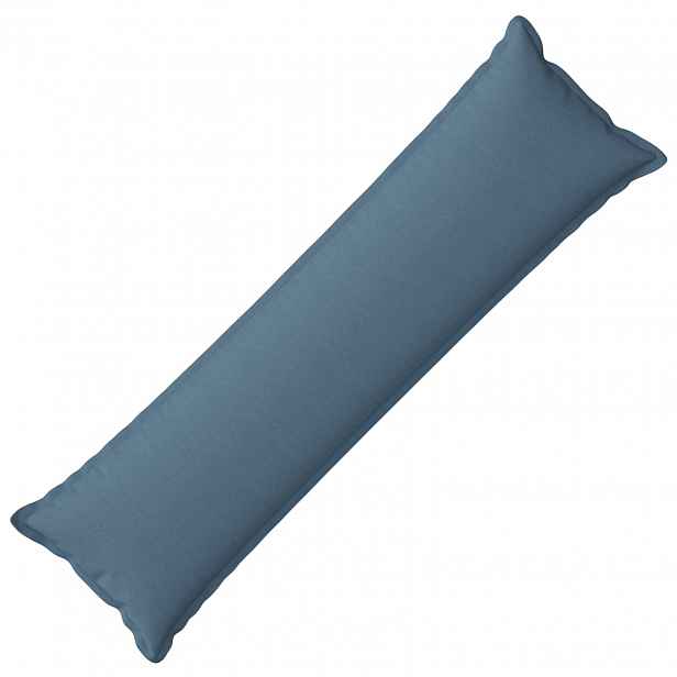 vidaXL Polštář HOUTEN Modrá džínovina 40 x 145 cm Falešný len