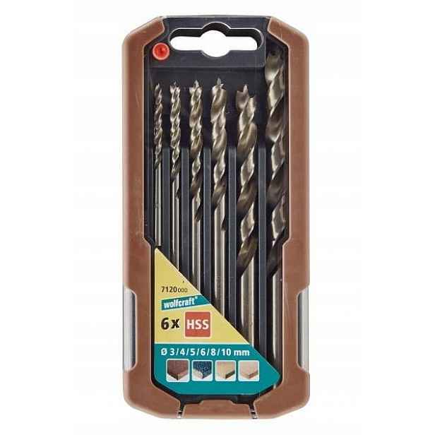 Vrtáky Sada 6 Kusů 3 10 MM Do Dřeva Wolfcraft 7120000