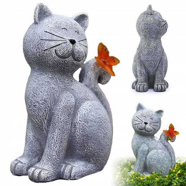 Zábavná Figurka Solární Kočky 20 CM Dárek Pro Maminku K Narozeninám Do Zahrady
