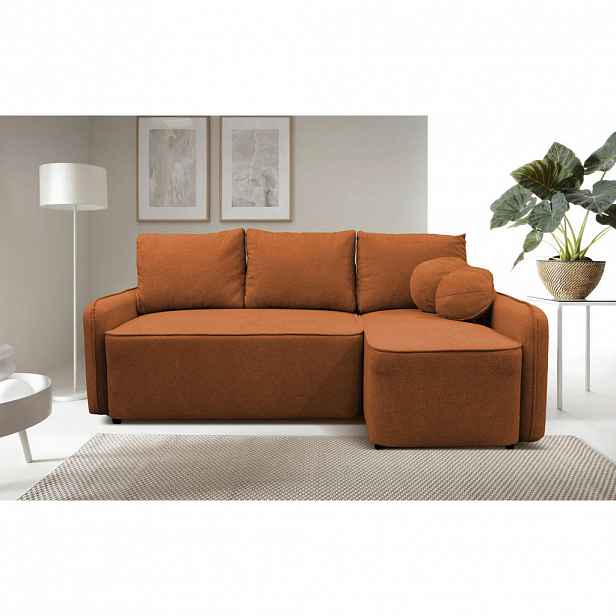 MID.YOU ROHOVÁ SEDAČKA, textil, rezavá
