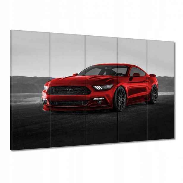 Obrazy 100x70 Červený Ford Mustang Usa