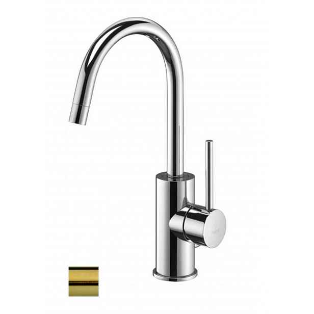Paffoni Light - Umyvadlová baterie, kartáčovaná zlatá LIG078HGSP