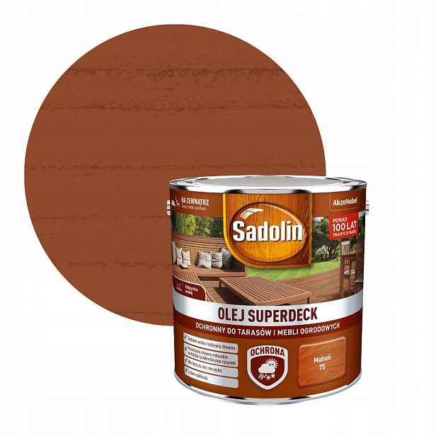Sadolin Superdeck Olej Na Terasy 2,5 l Mahagon