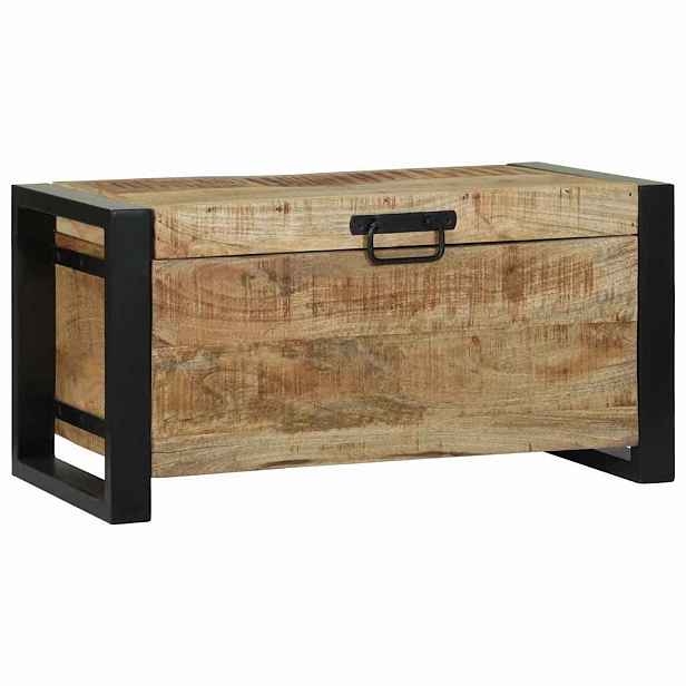 vidaXL Úložné truhly Hnědá 60 x 30 x 30 cm Masivní magnovníkové dřevo