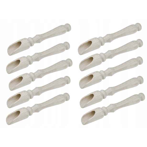 Čerpák naběračkový dřevěný s mini rukojetí 11 cm, 50 kusů