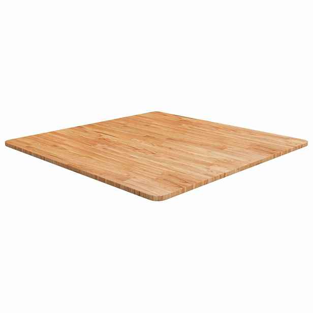 vidaXL Čtvercová stolní deska světle hnědá 80x80x1,5 cm ošetřený dub