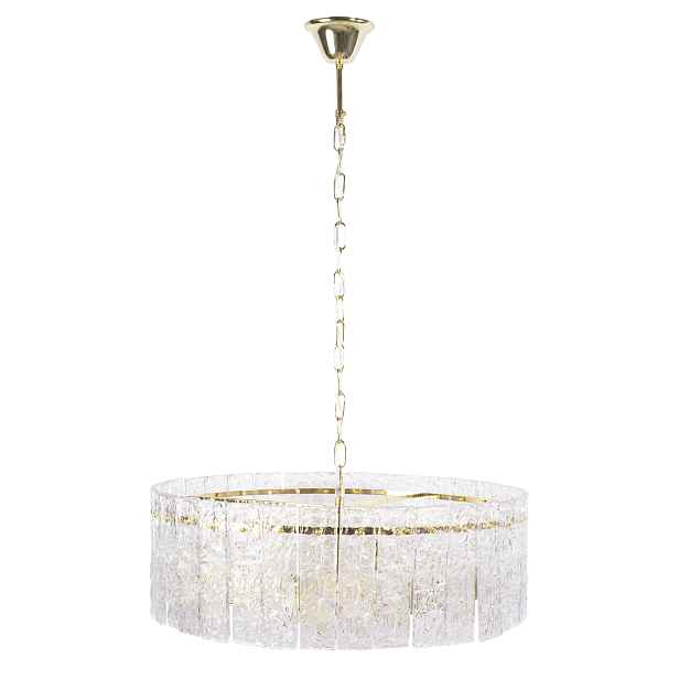 Závěsná Stropní Lampa Křišťál Lustr Zlatý E14 Glamour Do Obývacího Pokoje 60 CM