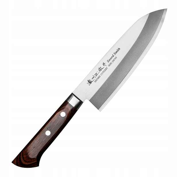 Nůž Santoku Satake Unique 801-126 17 cm AUS-8 ocel vrstvená pakka