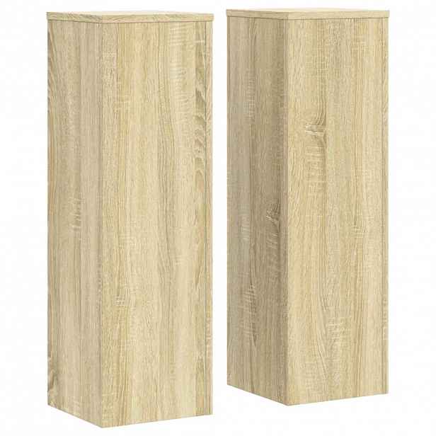 vidaXL Stojan na rostliny 2 ks Dub sonoma 25 x 25 x 80 cm