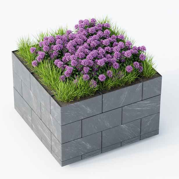 Vyvýšený záhon Flexi Element - čtverec