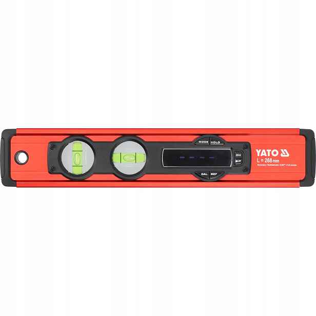 Elektronická Vodováha 268 MM LCD Magnet IP65 Hliníková S Podsvícením