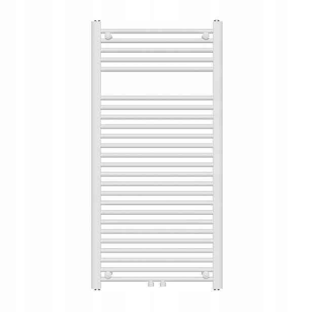 Koupelnový radiátor Jednoduchý, Vysoký 1120x550 mm Výkon 495 W Žebřík, Bílý