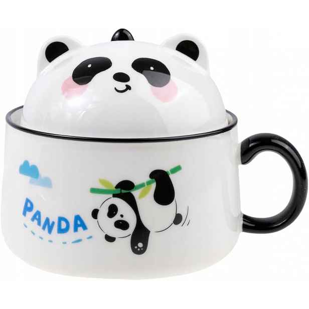 Miska Na Ramen 1020 ML S Víčkem A Hůlkami Porcelán
