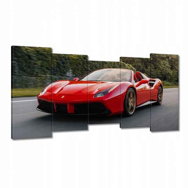 Obrazy 150x80 Červené Ferrari Cesta