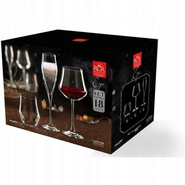 Rcr Ego Black Edition – Sada Na Vodu: Skleničky A Sklenice (18 Kusů)