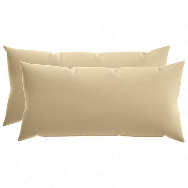 vidaXL Povlak na polštář 2 pcs HEERLEN Béžová 40 x 80 cm Polyester