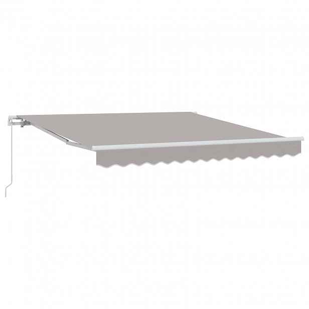 vidaXL Stahovací markýza Světle šedá 300 x 250 x 165 cm
