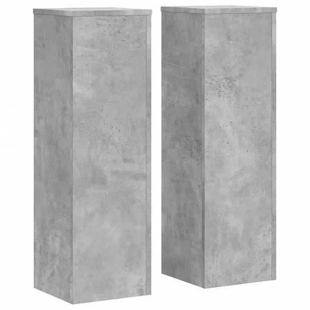 vidaXL Stojan na rostliny 2 ks Betonově šedá 25 x 25 x 80 cm