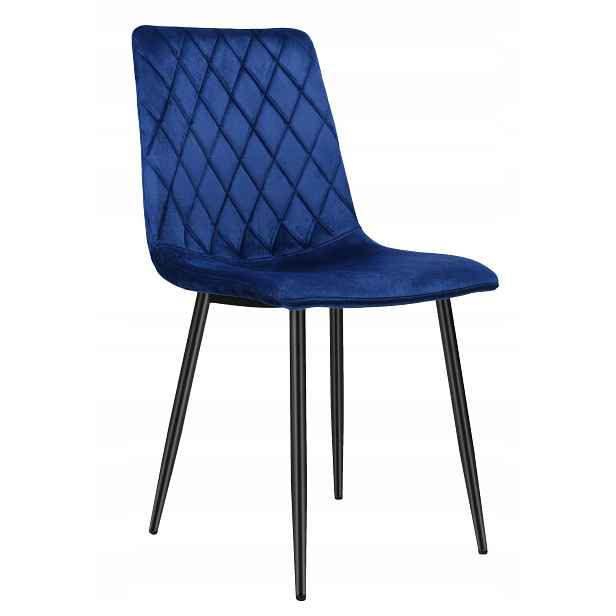 Čalouněná židle Dexter Velvet, modrá
