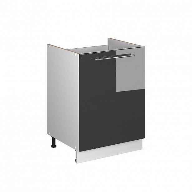 Vicco SKŘÍŇKA POD DŘEZ Fame-Line, Antracitový vysoký lesk/Bílá, 60 cm