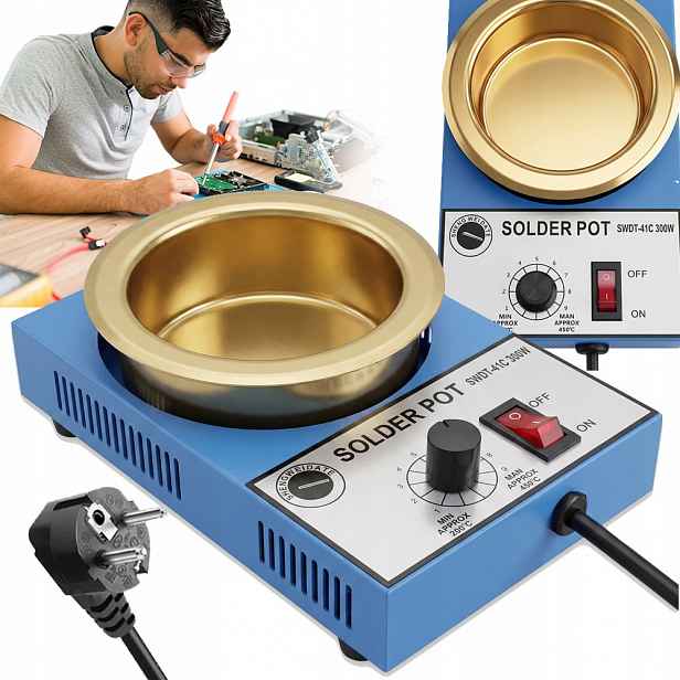 Kelímek Pájecího Kelímku Pro Tavení Ohřevu Cínu 100 MM 300 W 200-450 °C