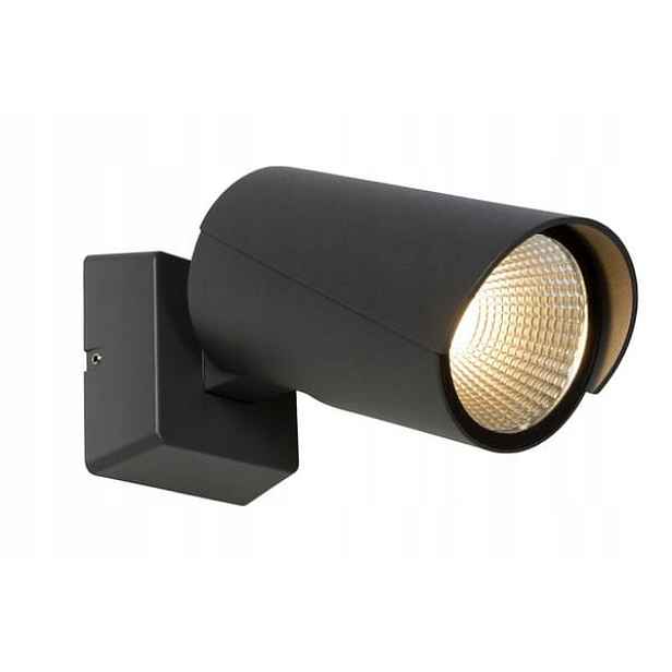 Lucide Led nástěnné svítidlo 12W 3000K IP65 černé Manal