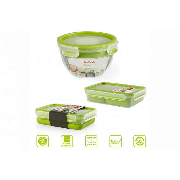 Akční set dóz Tefal Master Seal to go K3100112 a K3100412 a K3100212