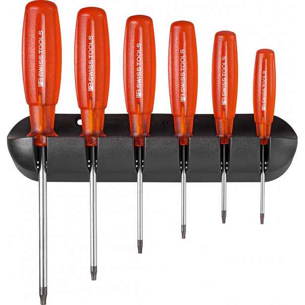 Sada šroubováků Pb Swiss Tools 6 ks Torx T8-25 v rukojeti Multicraft