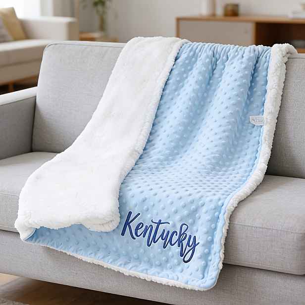 TEMU Personalizovaná s vyšitým jménem, přizpůsobitelné jméno, na zdřímnutí, malá přehozová , růžová, Doudou, exkluzivní dárek na zakázku, výšivka,