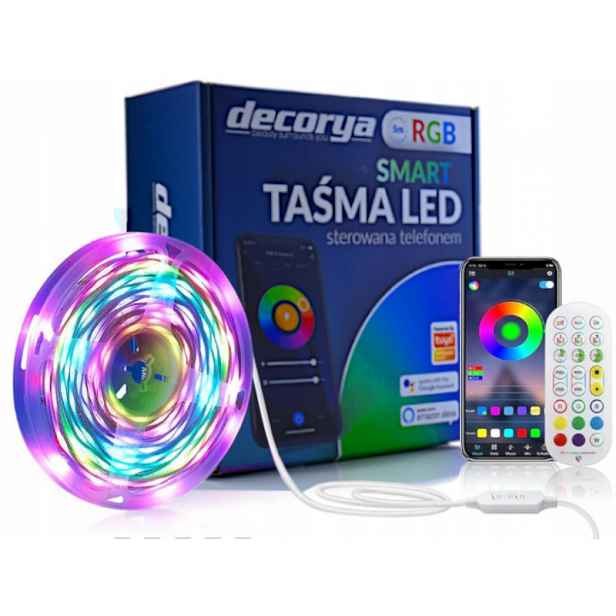 Barevný Led pásek Rgb 5m ovládaný chytrým telefonem