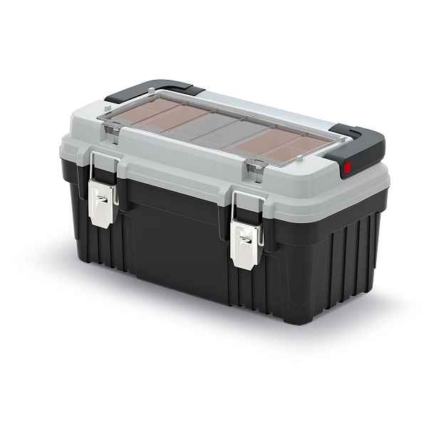 Prosperplast Kufr na nářadí OPTIMMAX III černo-šedý, varianta 54 cm