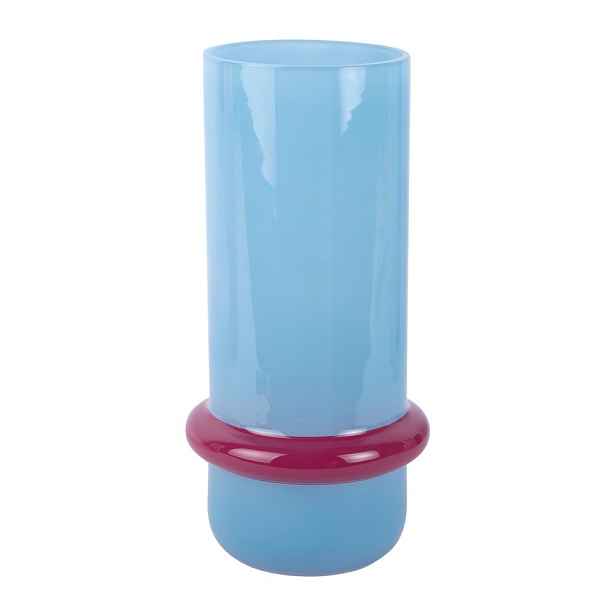 Světle modrá skleněná váza (výška 28 cm) Animado Anillo – PT LIVING