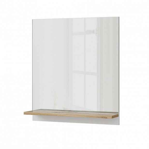 Vicco KOUPELNOVÁ ZRCADLOVÁ SKŘÍŇKA Marelle Bílá/Artisan 60 x 67 cm s policí