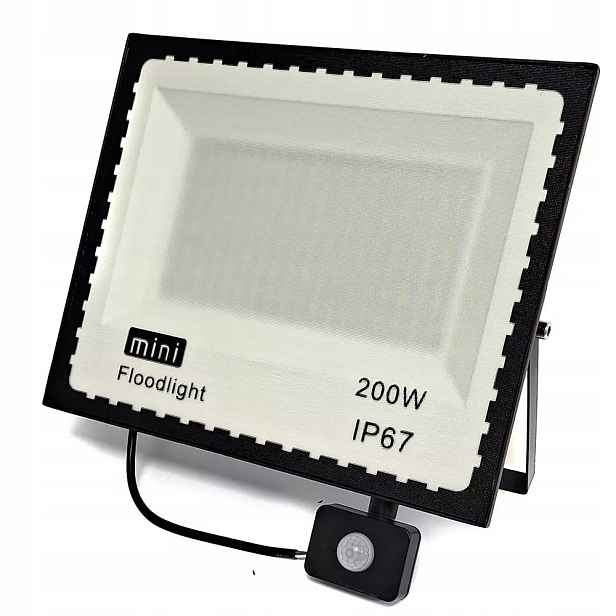 Led halogen s pohybovým senzorem 200 W, Ip reflektor