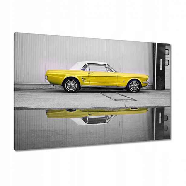 Obrazy 120x80 Žlutý Ford Mustang Usa